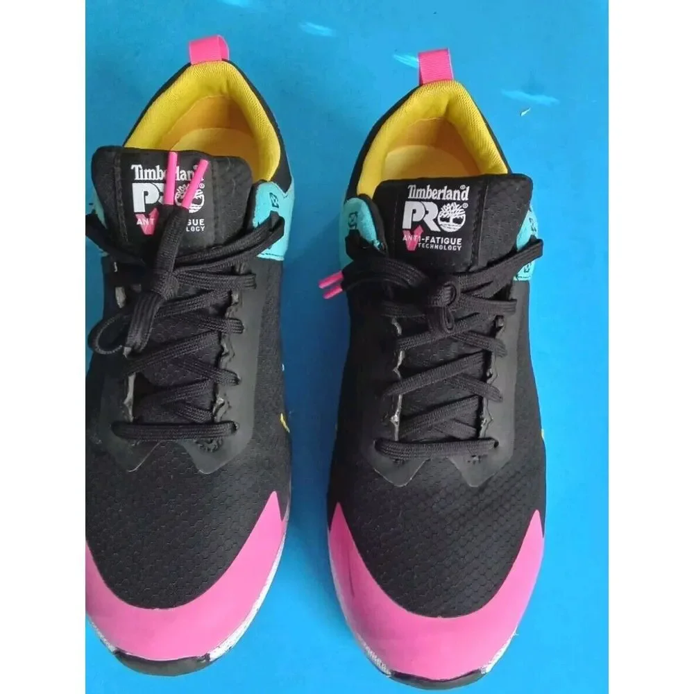 Timberland PRO Lightweight Athletic Work Sneakers Anti-Fatigue‎ Black Pink